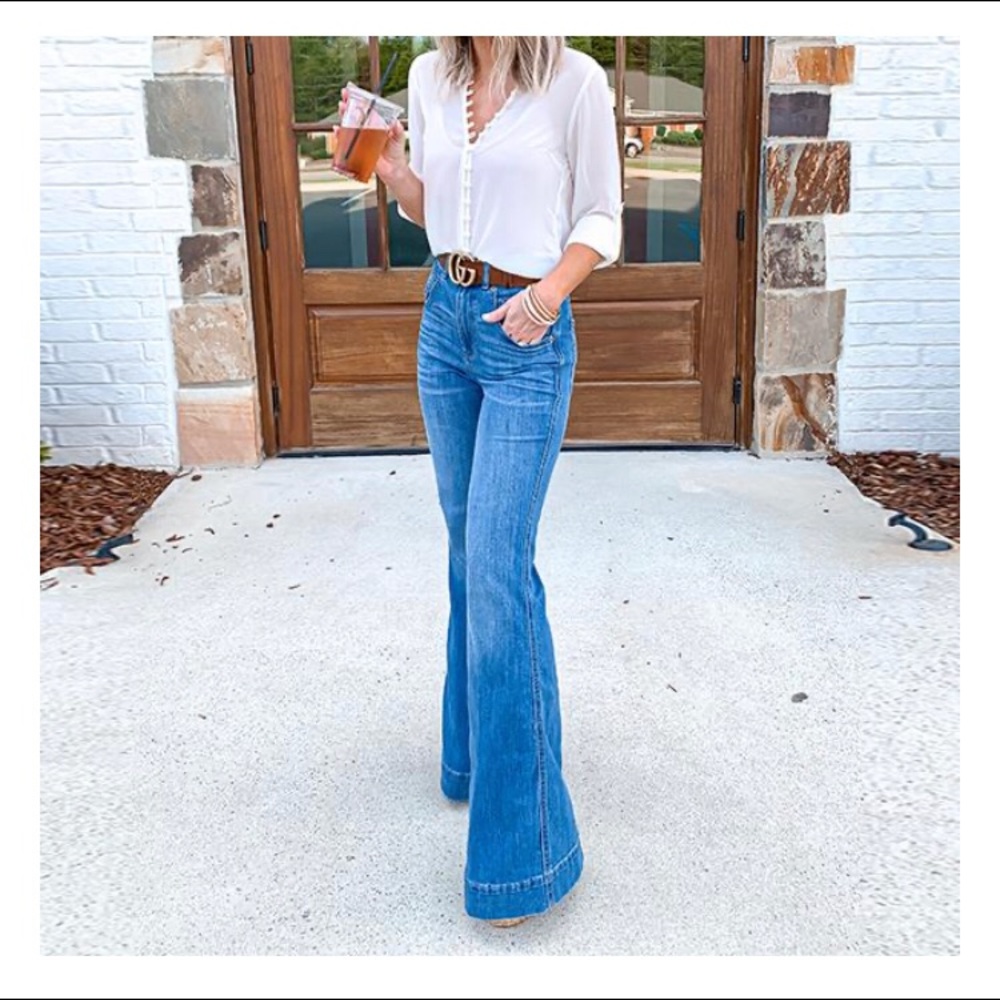 70’s High waist bell bottom pants